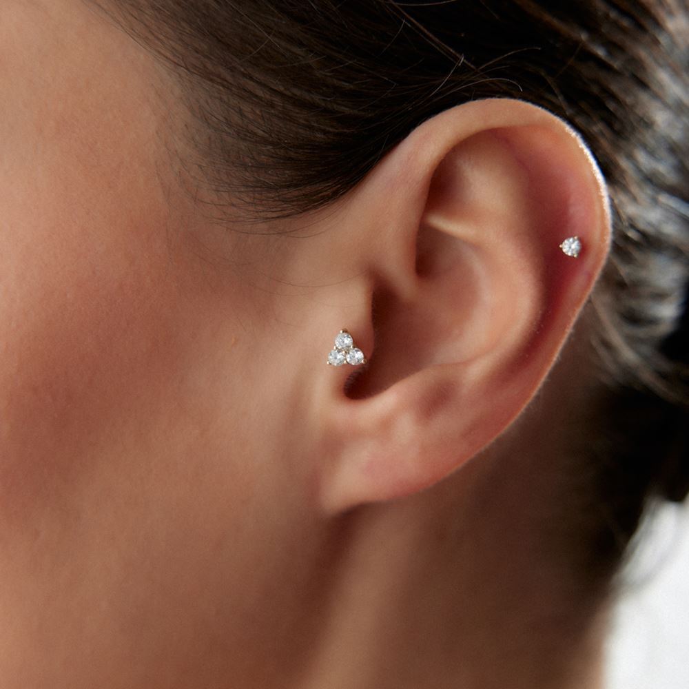 Baget Taşlı Piercing