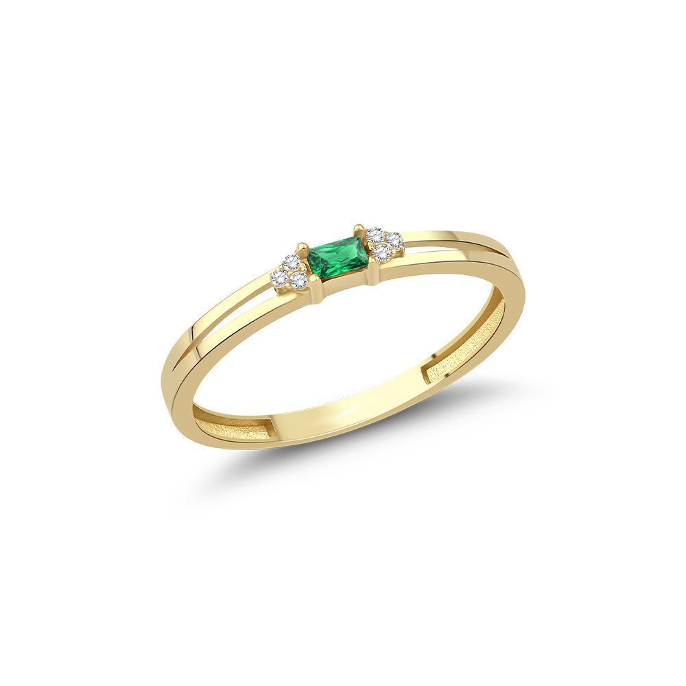 Baget Taşlı Ve Oval  Taşlı Minimal Yüzük